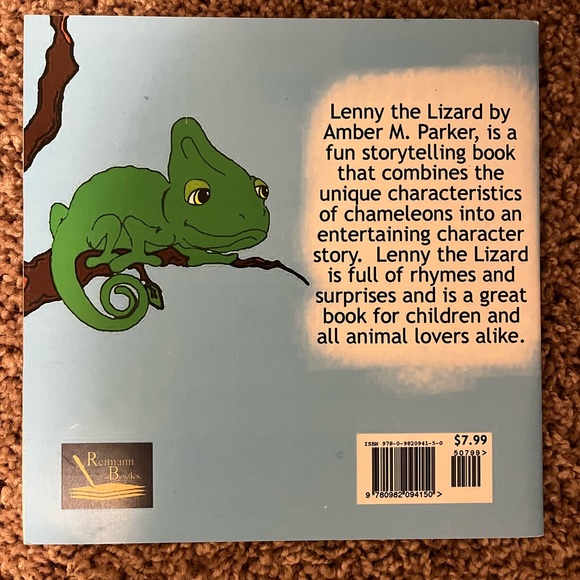 Lenny the Lizard by Amber M. Parker. Children’s Book. - Picture 3 of 3